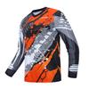 Weimostar Men's Cycling Jersey MTB T Shirt Long Sleeve Mountain Bike Motorcycle Outdoor Bicycle Clothes Orange Size XL view 1