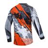 Weimostar Men's Cycling Jersey MTB T Shirt Long Sleeve Mountain Bike Motorcycle Outdoor Bicycle Clothes Orange Size XL view 2