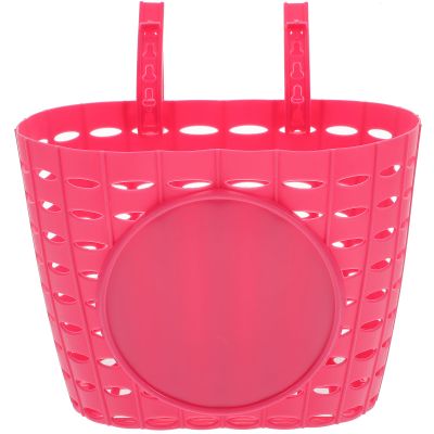 BESPORTBLE Kids Bike Basket Plastic Front Handlebar Bicycle Lift Off for Children Bike Accessories (Pink) Size S