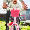 BESPORTBLE Kids Bike Basket Plastic Front Handlebar Bicycle Lift Off for Children Bike Accessories (Pink) Size S view 3