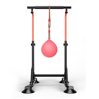LXLZYXSF Adjustable Height Gymnastic Horizontal Bars Kids Pullup Bar Stand, Free Standing Sturdy Training Bar, Gift for Girls Boys (Color : with Boxing Speed Bag)