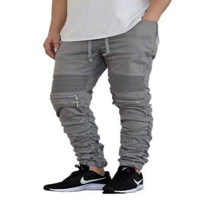 AIRNINE Men's Premium Twill Drop Crotch Jogger Pants S-5XL (Shirring_Grey, 4X-Large)