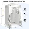EAGLE PEAK Flex Ultra Compact 4x4 Pop-up Canopy, Sun Shelter, Changing Room, Portable Privacy Canopy Cabana for Pool, Fashion Photoshoots, or Camping, Gray/White view 3