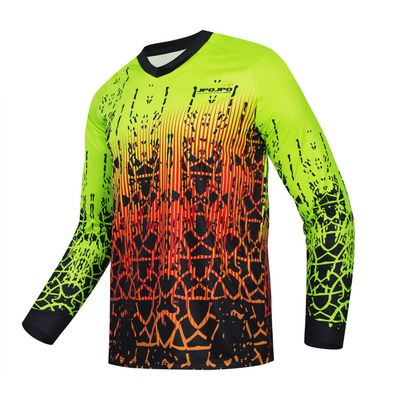 Weimostar Men's Cycling Jersey MTB T Shirt Long Sleeve Mountain Bike Motorcycle Outdoor Bicycle Clothes Green Size M