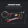 WRRAC-Trampolines Scooter - Skyracer with 230MM Enlarged Wheels City Scooter with Suspension, Foldable and Height-Adjustable City Scooter, Kickscooter for Children and Teens view 2