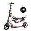 WRRAC-Trampolines Folding Kick Scooter with LED Light 230MM Enlarged Wheels Height-Adjustable with Brake and Suspension City Balance Bike Beginner Teen Kids Adult Commuter view 2