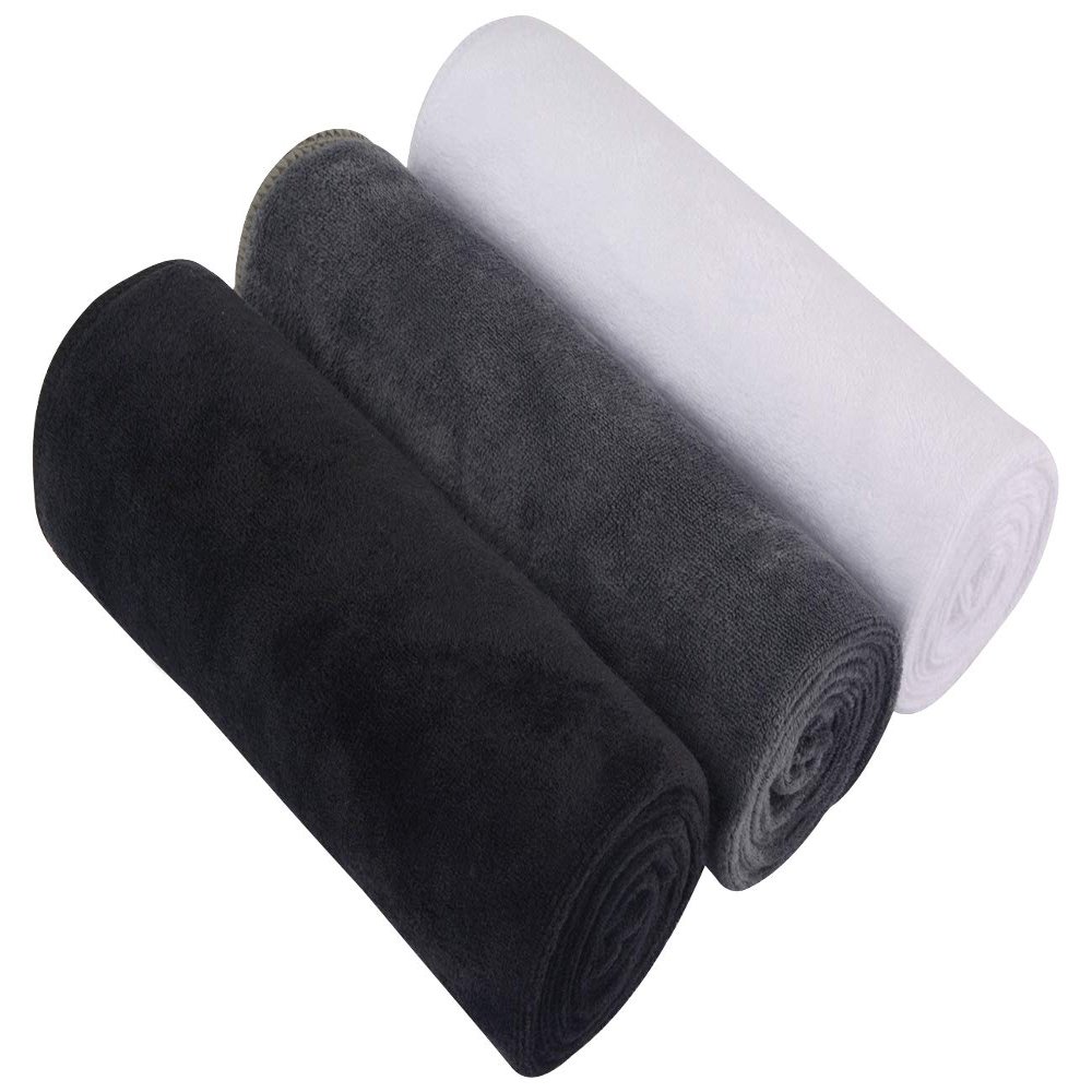 SINLAND Microfiber Gym Towels Super Absorbent Compact Travel Workout Towel Quick Dry Camping Sweat Towel for Sports Beach Swimming Backpacking Hiking and Yoga Men Women 16 Inch X 32 Inch