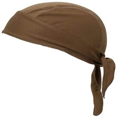 Cycling Skull Cap Sweat Wicking Beanie Cap Doo Dew Rags Anti-UV Bandana Head Wrap Helmet Liner Coffee