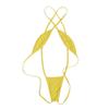 Hularka Woman Micro Bikini Thong Swimsuit One Piece Bodysuit Monokini Swimwear Slingshot Lingerie Yellow Medium view 3