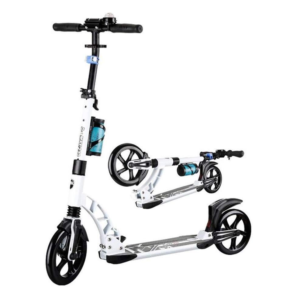 WRRAC-Trampolines 2 Big Scooter 1 Click Rapid Folding Height-Adjustable with Brake and Suspension Double Shock Absorber Glide Easy Ride Convenient Complete Trick Scooters