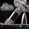 GLW Sword Swift Sword Traditional Refinings Pattern Steel Blade Sharp Silver Fittings#0006 view 1