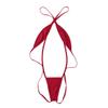 Hularka Woman Micro Bikini Thong Swimsuit One Piece Bodysuit Monokini Swimwear Slingshot Lingerie Red Medium view 4