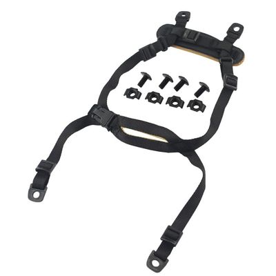ATAIRSOFT 4 Points Helmet Accessory Retention System Chin Strap with Bolts and Screws for Fast Tactical Airsoft MICH IBH Helmet Black