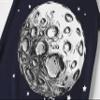 Glow in The Dark Moon Space Little Boys Long Sleeve Pajamas Sets 100% Cotton Sleepwear Toddler Kids Pjs Size 4T Blue view 2