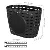 BESPORTBLE Kids Bike Basket Plastic Front Handlebar Bicycle Lift Off Baskets for Children Bike Accessories (Black) Size S view 3