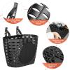 BESPORTBLE Kids Bike Basket Plastic Front Handlebar Bicycle Lift Off Baskets for Children Bike Accessories (Black) Size S view 4