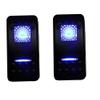 Amarine Made 2-Pack 12v 20 Amp Waterproof On-Off-On 2 Position Boat Marine DPDT 7 Pin Rocker Switch with 2 Led Lamps (Blue) view 1