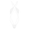 Hularka Woman Micro Bikini Thong Swimsuit One Piece Bodysuit Monokini Swimwear Slingshot Lingerie White Medium view 1