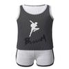 Agoky Kids Boys Girls Activewear Outfit Sleeveless Tops Vest Shorts Tracksuit Set for Sports Running Exercise Fitness Grey 5-6 view 3