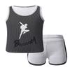 Agoky Kids Boys Girls Activewear Outfit Sleeveless Tops Vest Shorts Tracksuit Set for Sports Running Exercise Fitness Grey 5-6 view 4