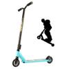WRRAC-Trampolines Street Surfing Stunt Scooter with 110mm Aluminum Core Wheels Rear Wheel Brake Pro Scooters 360 Spin Tricks Push/Kicks Edition Design for Adult Teens view 1