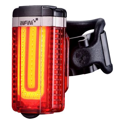 INFINI TRON Taillight, All-Round Lighting, 50 Lumens, Multiple Mounting Options, USB Rechargeable Rear Light