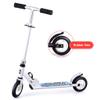 Durable Push Scooter Kick Scooter with Big Wheels Lean-to-Steer Folding Design Lightweight Alloy Deck Quick-Release Folding System Rear Wheel Brake,White view 1