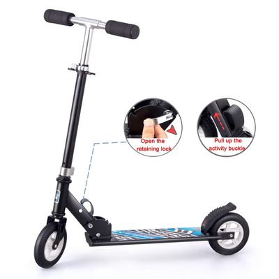 WRRAC-Trampolines 2-Wheeled Scooter Trick Scooter Freestyle Aluminum Deck Shock Absorption Mechanism Large 150mm Wheels for Kids 6 Years and Up, Boys, Girls, Teen