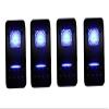 Amarine Made 4pcs of 12v 20A Rocker Switch Waterproof On-Off-On 2 Position Switch Boat Marine DPDT 7 Pin with 2 Led Lights (Blue) view 1