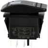 Amarine Made 4pcs of 12v 20A Rocker Switch Waterproof On-Off-On 2 Position Switch Boat Marine DPDT 7 Pin with 2 Led Lights (Blue) view 4