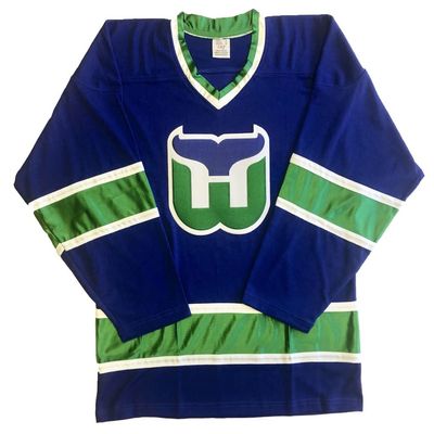 Tally Whalers Jerseys - We Customize with Your Name and Number (Blue, Medium)