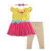 Disney Fancy Nancy Little Girls Costume Tutu Ballet Dress Leggings & Headband 7/8 view 1