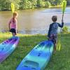 Perception Kayaks Hi Five Kids Kayak Paddle | 2-Piece Aluminum Shaft | Fiberglass/Poly Blade | 190cm view 4