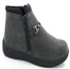 Drew Women's Blossom Black Foil Metallic Leather Boot 11 Medium (B) US view 1