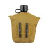 FOX OUTDOOR PRODUCTS 1-Quart Canteen Cover, Durable Pile-Lined Outdoor Canteen Case, Slide-Lock Belt Keepers, Drainage Hole, Coyote view 2