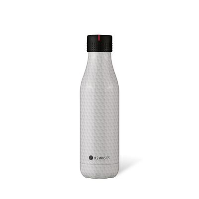 LES ARTISTES Bottle UP Nid d'abeille bril 500ml/Honeycomb 16,5fl.oz+Stic'it Bottle, Adult Unisex, Honeycomb (White) 500ml