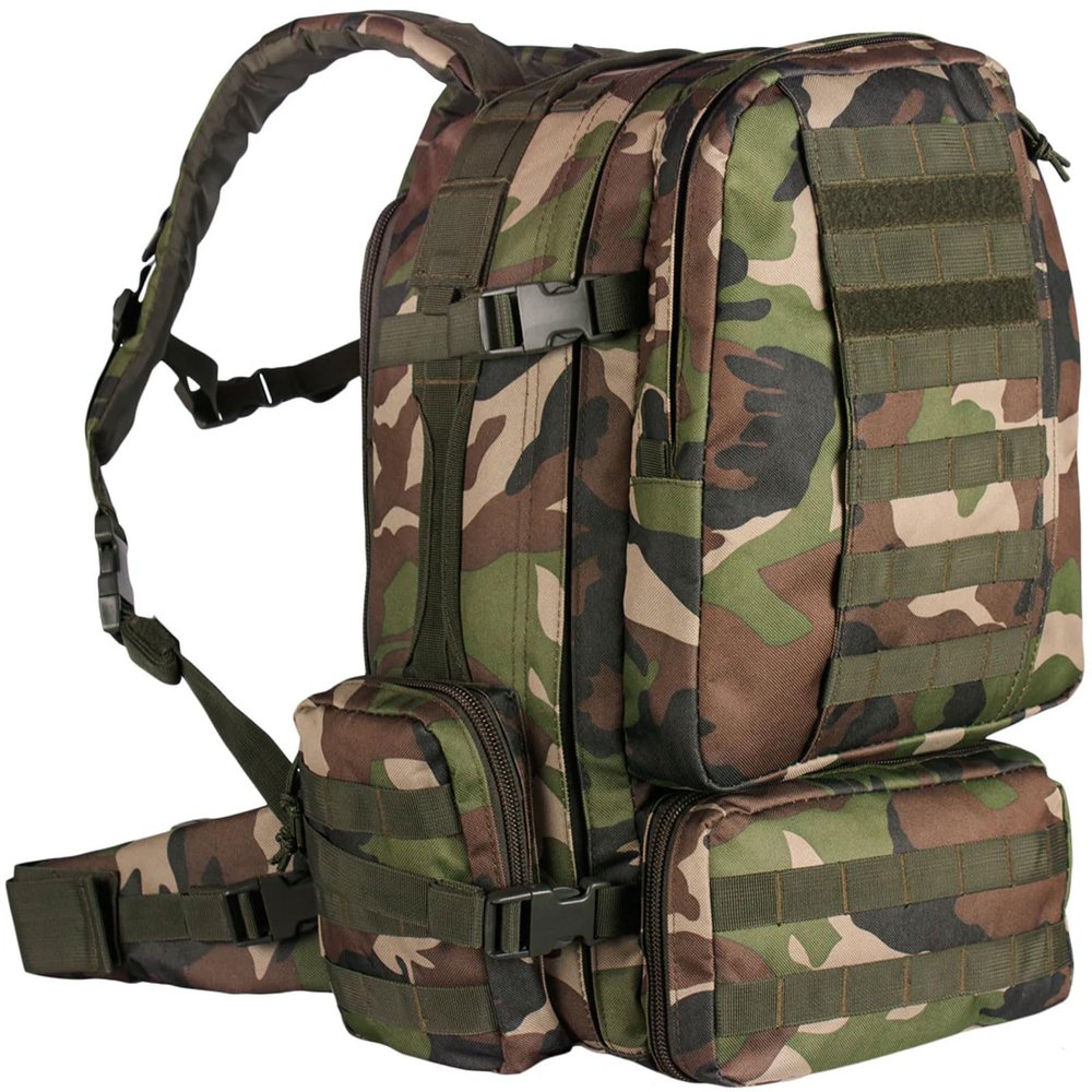 FOX OUTDOOR PRODUCTS Advanced 2-Day Combat Pack | 48L MOLLE Tactical Backpack with Hydration Pocket & Organizer Compartments