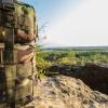 FOX OUTDOOR PRODUCTS Medium Transport Pack | 29L Tactical Backpack with Organizer Pockets, MOLLE Webbing & Hydration Sleeve, Woodland Camo view 2