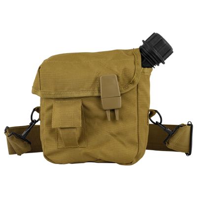 Fox Outdoor Products 53-28 2Qt Canteen Cover-Shldr Strap-Coyote