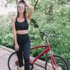 GAYHAY High Waisted Capri Leggings for Women - Soft Slim Yoga Pants for Running Cycling Workout B-Black view 2