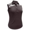 Monterey Club Women's Mellow Contrast Sleeveless Polo #2399 (Black/White, X-Large) view 1