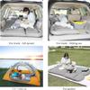 SAYGOGO SUV Air Mattress Camping Bed Cushion Pillow - Inflatable Thickened Car Air Bed with Air Pump Portable Sleeping Pad Mattress for Home Car Travel Camping Upgraded Version - Grey view 3