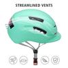 SLANIGIRO Adult Bike Helmet for Men Women - Bicycle Urban Road Helmet with Replacement Pads - Adjustable Fit System & Tail Light view 3