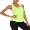 Aeuui Womens Workout Tops for Women Racerback Tank Tops Mesh Yoga Shirts Athletic Running Tank Tops Sleeveless Gym Clothes Fluorescent Yellow view 2