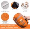 ECOOPRO Warm Weather Sleeping Bag - Portable, Waterproof, Compact Lightweight, Comfort with Compression Sack - Great for Outdoor Camping, Backpacking & Hiking-83 L x 30" W Fits Adults (D-Orange) view 3