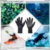 OMGear Neoprene Gloves Diving Wetsuit Gloves 3mm 5mm Glued Anti-Slip Flexible Thermal with Adjustable Waist Strap for Snorkeling Scuba Diving Surfing Kayaking Rafting Spearfishing Sailing (Black, L) view 4