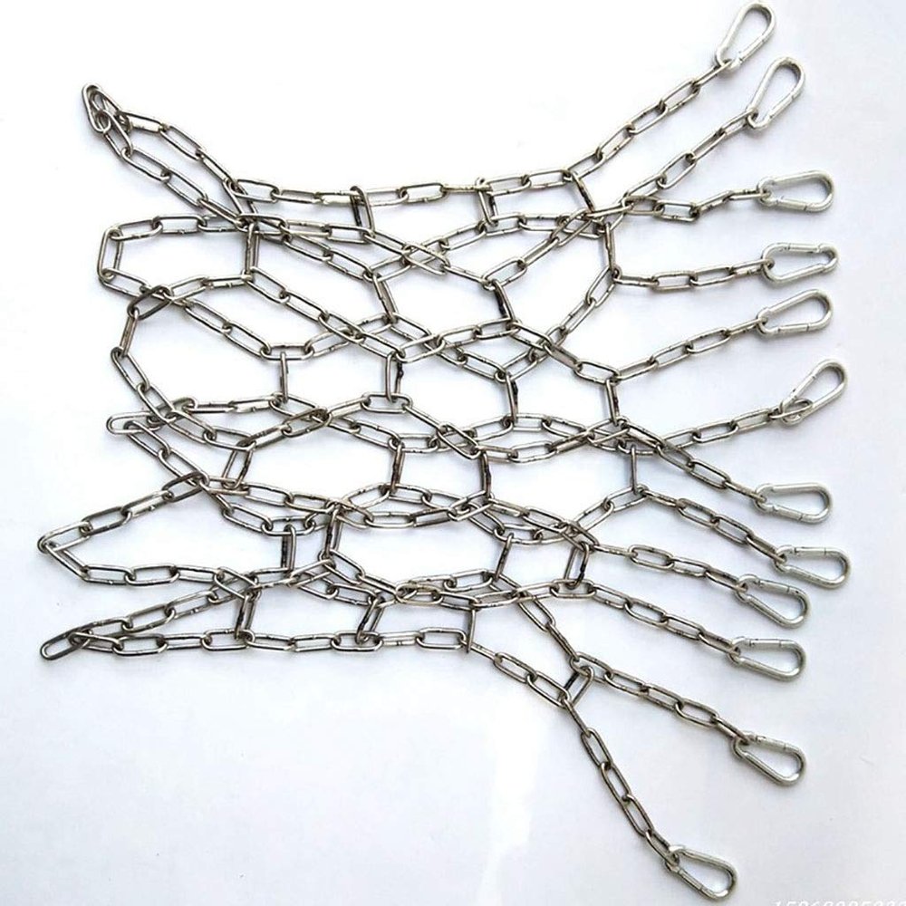 XingLi Iron Chain Basketball Net Professional Standard Heavy Duty Basketball Netwith Spring Buckle
