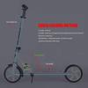 WRRAC-Trampolines Adult Scooter Foldable Two Bare Feet Street Freestyle Stunt Scooter with Brake and Suspension for Beginner Teen Kids Girls Boys Adult Ground Brush Street Drift view 2