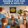 BATURU Magnetic Dart Board for Kids, Teens, and Adults  Double-Sided Dart Board Game with Strong Magnetic Darts, Roll-Up Portable Design, Gifts for Teen Boys, Family Parties, Camping, and Birthdays view 2