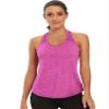 Aeuui Workout Tops for Women Racerback Mesh Yoga Shirts Athletic Running Tank Tops Sleeveless Gym Clothes Dark Purple view 3